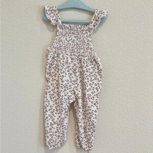 Zara animal print leopard jumper romper 9-12 months